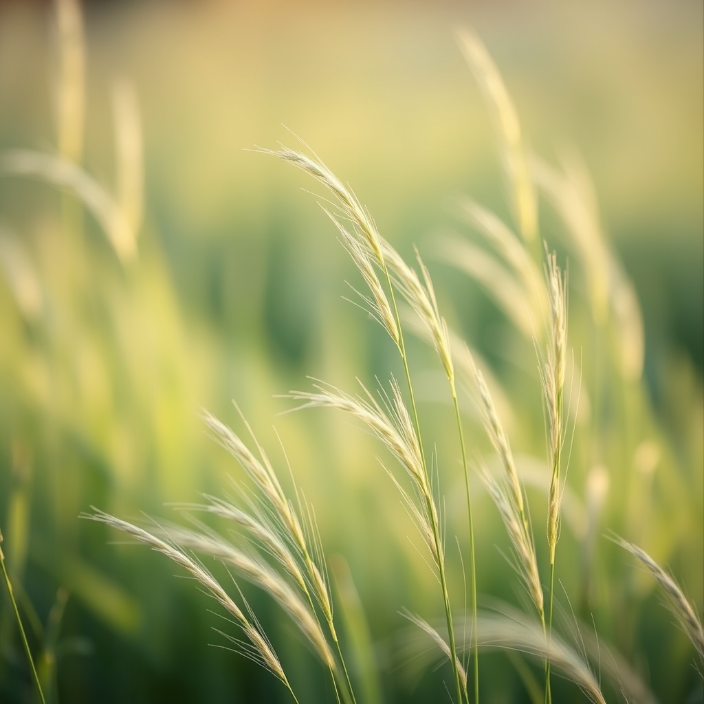 long wispy grass in nature